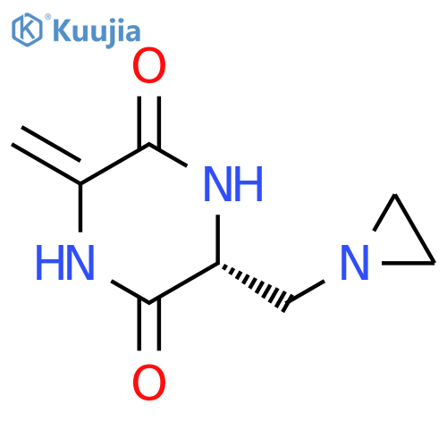 2,5-Piperazinedione,3-(1-aziridinylmethyl)-6-methylene-, (R)- (9CI) structure