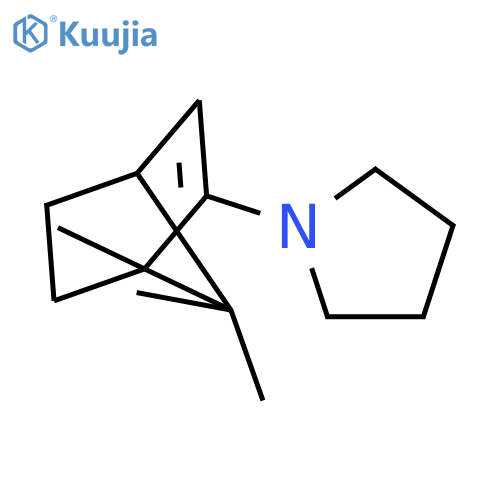 PYRROLIDINE, 1-(1,7,7-TRIMETHYLBICYCLO[2.2.1]HEPT-2-EN-2-YL)- structure