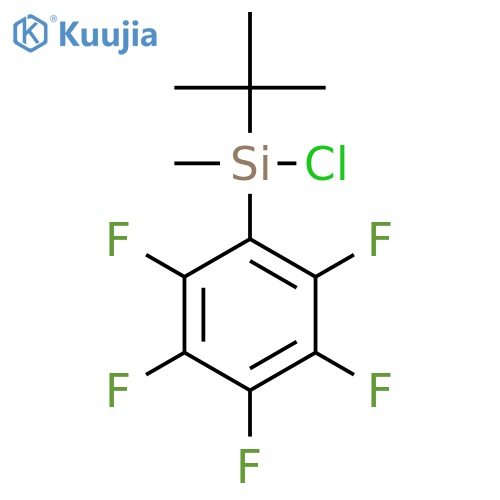 Benzene,1-[chloro(1,1-dimethylethyl)methylsilyl]-2,3,4,5,6-pentafluoro- structure