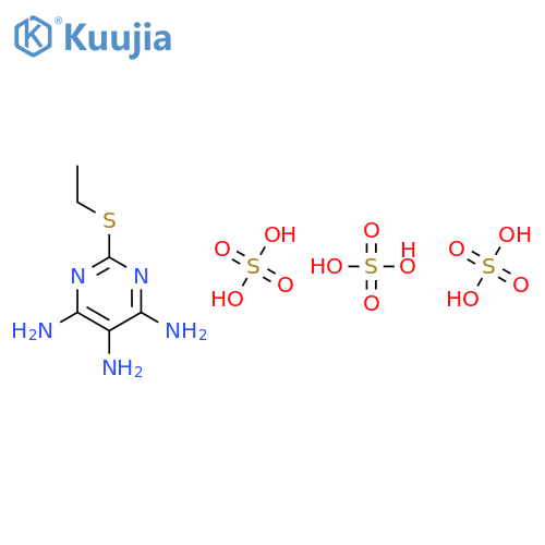 4,5,6-Pyrimidinetriamine, 2-(ethylthio)-, sulfate (1:3) structure