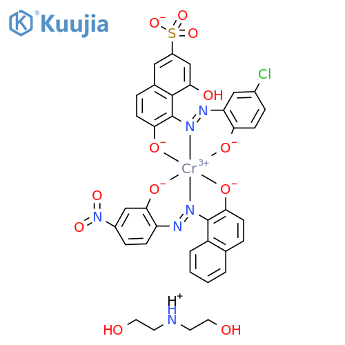 Chromate(2-),[5-[[5-chloro-2-(hydroxy-.kappa.O)phenyl]azo-.kappa.N1]-4-hydroxy-6-(hydroxy-.kappa.O)-2-naphthalenesulfonato(3-)][1-[[2-(hydroxy-.kappa.O)-4-nitrophenyl]azo-.kappa.N1]-2-naphthalenolato(2-)-.kappa.O]-,dihydrogen,compd.with2,2'-iminobis[ethanol](1:2) structure