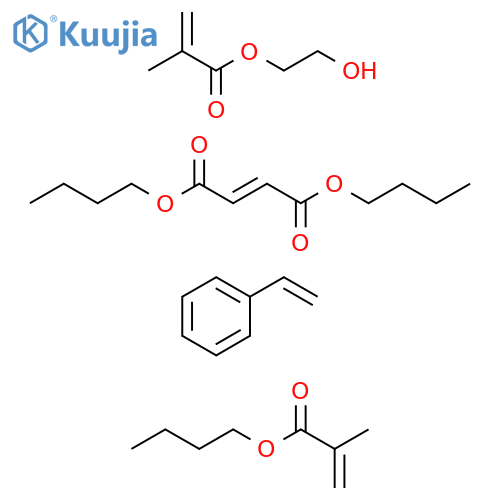 2-Butenedioicacid(2E)-,dibutylester,polymerwithbutyl2-methyl-2-propenoate,ethenylbenzeneand2-hydroxyethyl2-methyl-2-propenoate structure