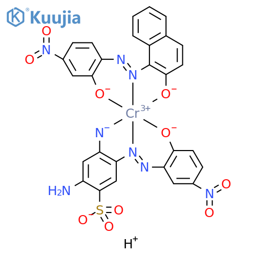 Chromate(2-),[2-amino-4-(amino-kN)-5-[2-[2-(hydroxy-kO)-5-nitrophenyl]diazenyl-kN1]benzenesulfonato(3-)][1-[2-[2-(hydroxy-kO)-4-nitrophenyl]diazenyl-kN1]-2-naphthalenolato(2-)-kO]-, hydrogen (1:2) structure