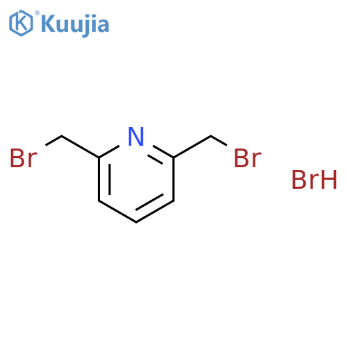 Pyridine, 2,6-bis(bromomethyl)-, hydrobromide structure
