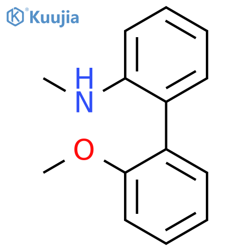 [1,1'-Biphenyl]-2-amine, 2'-methoxy-N-methyl- structure