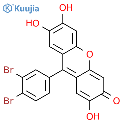 3H-XANTHEN-3-ONE, 9-(3,4-DIBROMOPHENYL)-2,6,7-TRIHYDROXY- structure