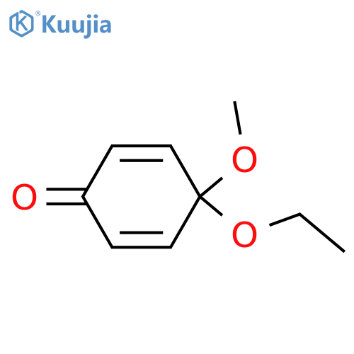 2,5-Cyclohexadien-1-one, 4-ethoxy-4-methoxy- structure