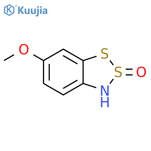 3H-1,2,3-Benzodithiazole, 6-methoxy-, 2-oxide structure