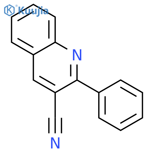 3-Quinolinecarbonitrile, 2-phenyl- structure