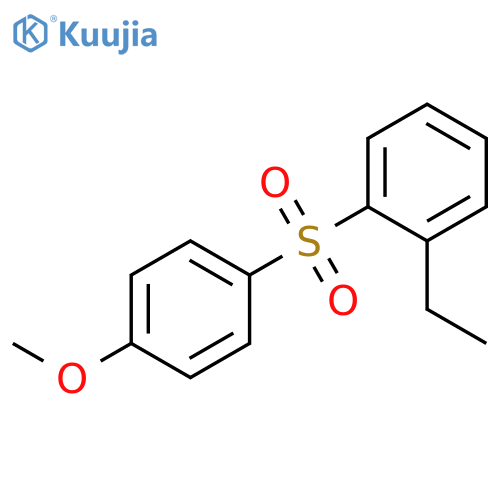 BENZENE, 1-ETHYL-2-[(4-METHOXYPHENYL)SULFONYL]- structure