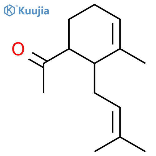 1-[3-methyl-2-(3-methyl-2-butenyl)-3-cyclohexen-1-yl]ethan-1-one structure