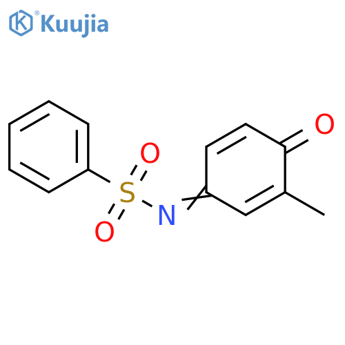 Benzenesulfonamide, N-(3-methyl-4-oxo-2,5-cyclohexadien-1-ylidene)- structure
