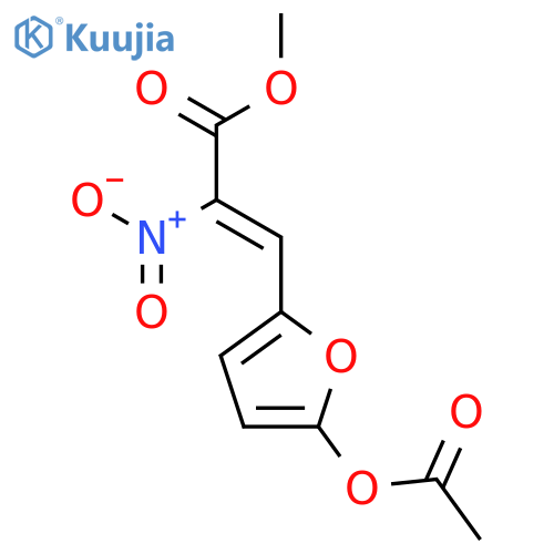 methyl (2Z)-3-[5-(acetyloxy)furan-2-yl]-2-nitroprop-2-enoate structure