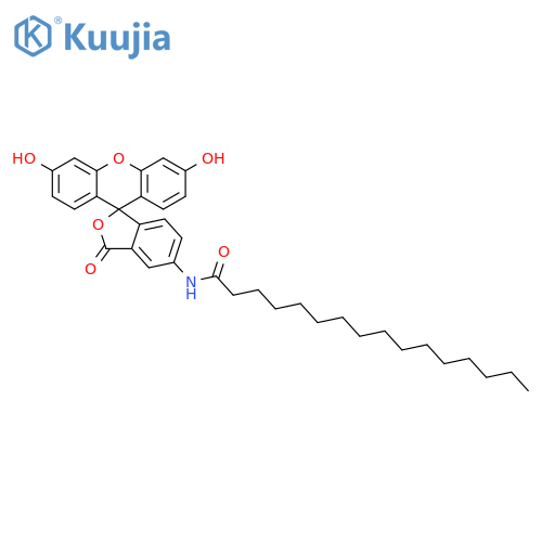 5-(Hexadecanoylamino)fluorescein structure