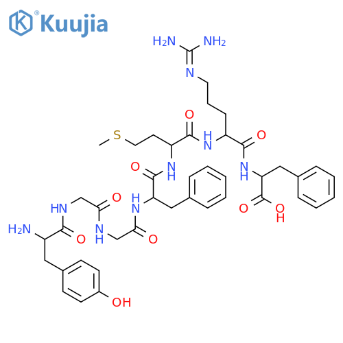 Met-Enkephalin-Arg-Phe H-Tyr-Gly-Gly-Phe-Met-Arg-Phe-OH structure