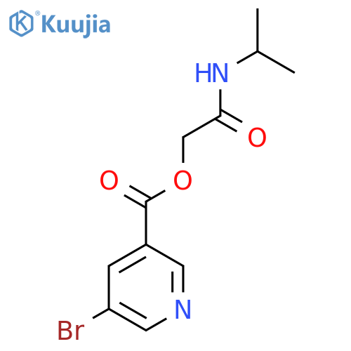[(propan-2-yl)carbamoyl]methyl 5-bromopyridine-3-carboxylate structure