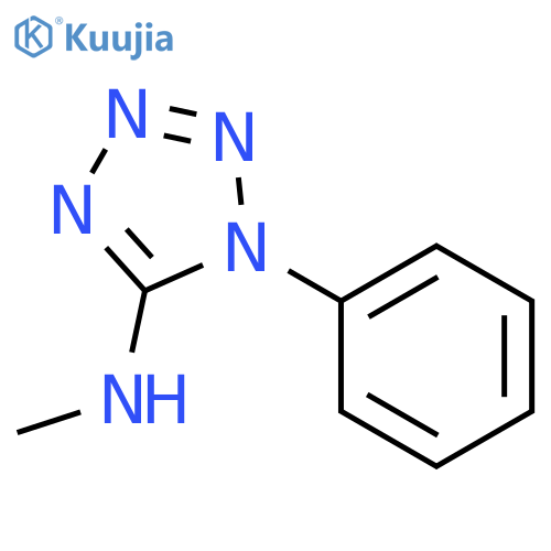 N-methyl-1-phenyl-1H-1,2,3,4-tetrazol-5-amine structure