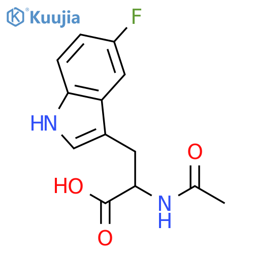 N-Acetyl-5-fluoro-L-tryptophan structure