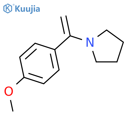 Pyrrolidine, 1-[1-(4-methoxyphenyl)ethenyl]- structure