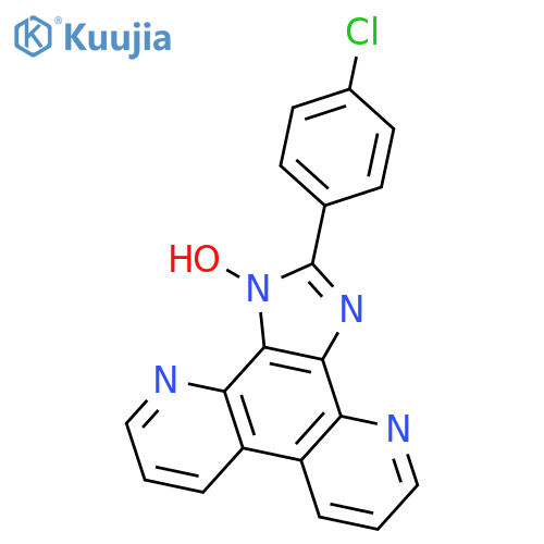 1H-IMIDAZO[4,5-F][4,7]PHENANTHROLINE, 2-(4-CHLOROPHENYL)-1-HYDROXY- structure