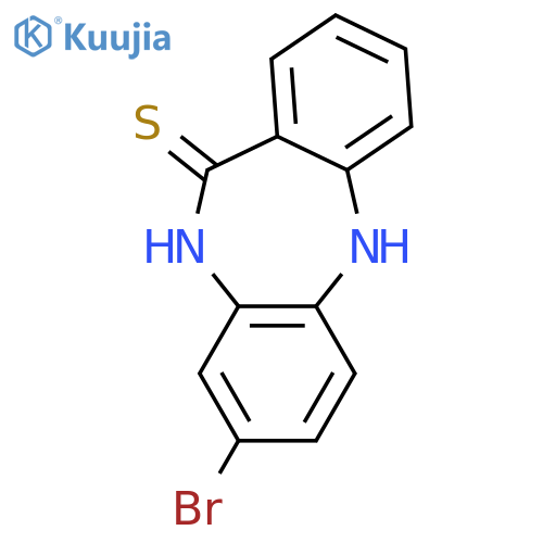 11H-DIBENZO[B,E][1,4]DIAZEPINE-11-THIONE, 8-BROMO-5,10-DIHYDRO- structure