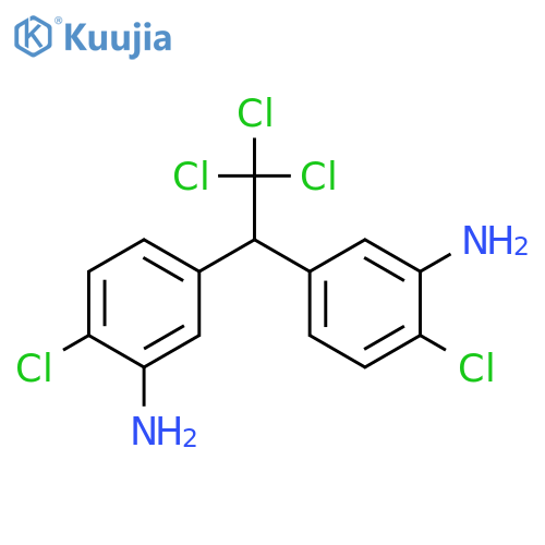 Benzenamine, 3,3'-(2,2,2-trichloroethylidene)bis[6-chloro- structure