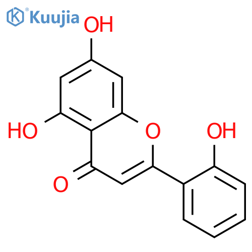 4H-1-Benzopyran-4-one,5,7-dihydroxy-2-(2-hydroxyphenyl)- structure