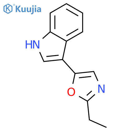 1H-Indole,3-(2-ethyl-5-oxazolyl)- structure