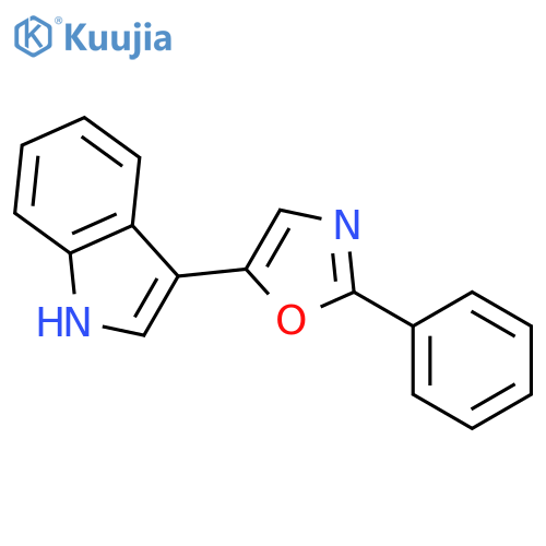 5-(1H-Indol-3-yl)-2-phenyloxazole structure