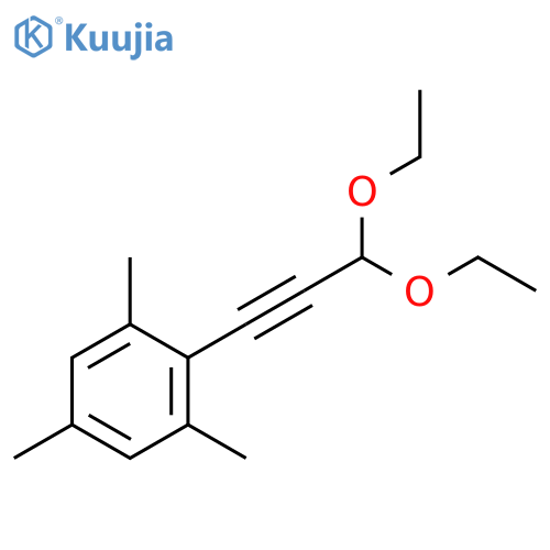 Benzene, 2-(3,3-diethoxy-1-propynyl)-1,3,5-trimethyl- structure
