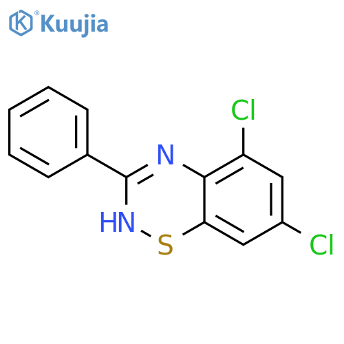 2H-1,2,4-Benzothiadiazine, 5,7-dichloro-3-phenyl- structure