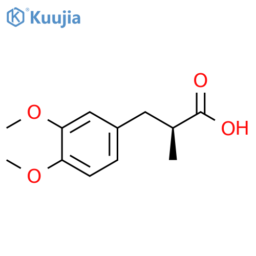 Benzenepropanoic acid, 3,4-dimethoxy-α-methyl-, (αS)- structure
