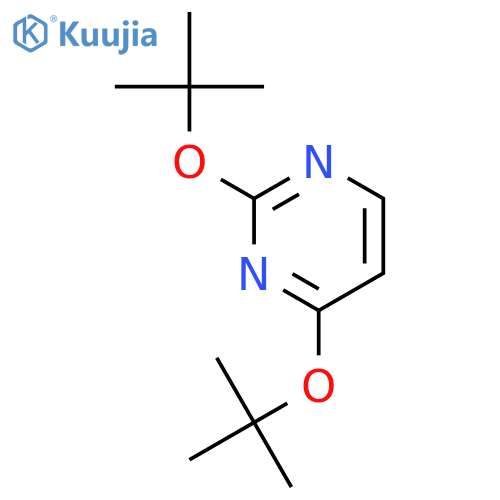 Pyrimidine, 2,4-bis(1,1-dimethylethoxy)- structure