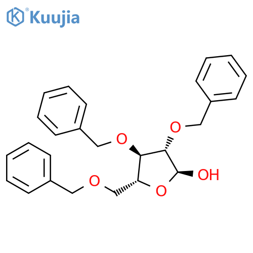 α-D-Arabinofuranose, 2,3,5-tris-O-(phenylmethyl)- structure