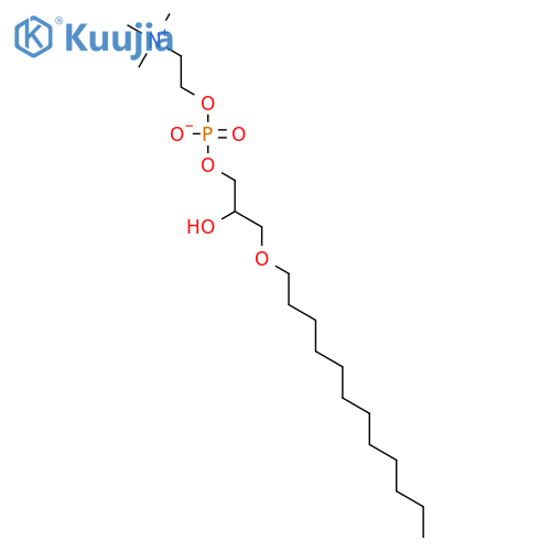 3-(dodecyloxy)-2-hydroxypropyl 2-(trimethylammonio)ethyl phosphate structure