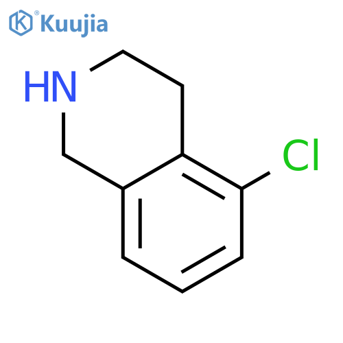 5-Chloro-1,2,3,4-tetrahydroisoquinoline structure