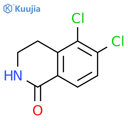5,6-dichloro-1,2,3,4-tetrahydroisoquinolin-1-one structure