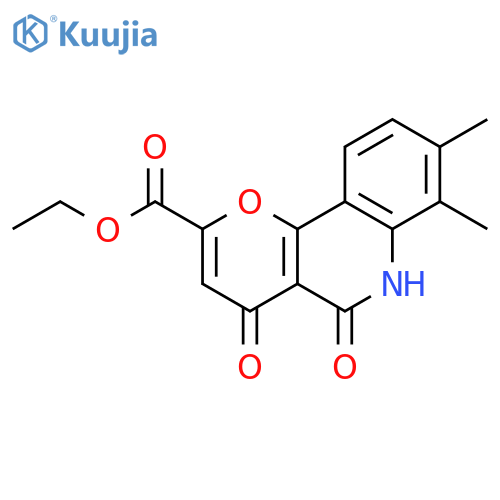 Ethyl 5,6-Dihydro-7,8-dimethyl-4,5-dioxo-4H-pyrano3,2-cquinoline-2-carboxylic Acid Ester structure