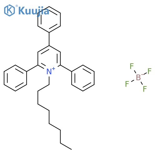 1-Octyl-2,4,6-triphenylpyridin-1-ium; tetrafluoroboranuide structure