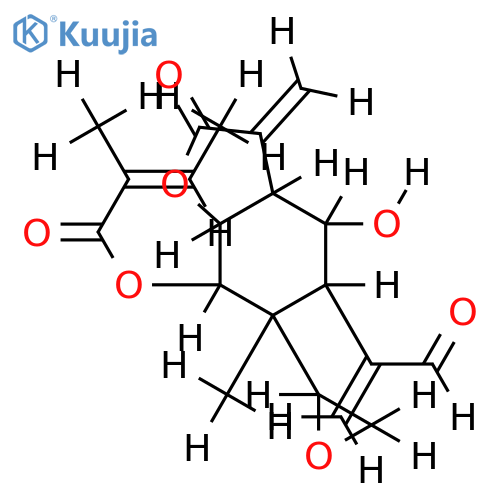 1S,2-Eoxide,9-angeloyl-(6beta,7alpha,8alpha,9alpha)-6,9-Dihydroxy-15-oxo-1,3,11(13)-elematrien-12,8-olide structure