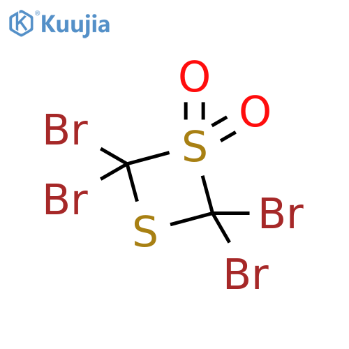 1,3-DITHIETANE, 2,2,4,4-TETRABROMO-, 1,1-DIOXIDE structure