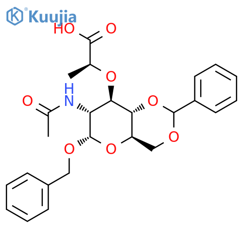 Benzyl N-Acetyl-4,6-O-benzylidene-α-isomuramic Acid structure