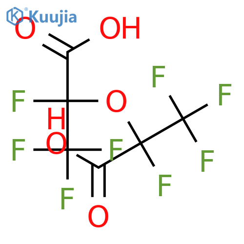 Propanoic acid, 2,2'-oxybis[2,3,3,3-tetrafluoro- structure