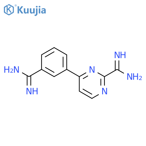 2-Pyrimidinecarboximidamide, 4-[3-(aminoiminomethyl)phenyl]- structure
