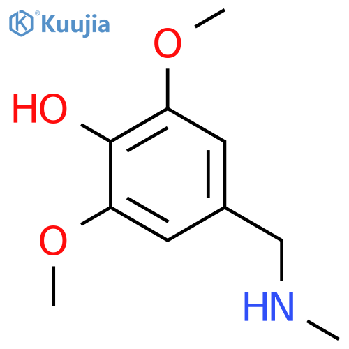 2,6-dimethoxy-4-(methylamino)methylphenol structure