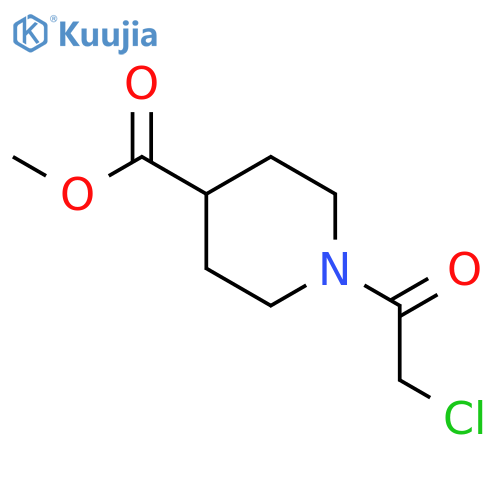 methyl 1-(2-chloroacetyl)piperidine-4-carboxylate structure