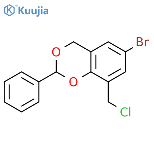 6-bromo-8-(chloromethyl)-2-phenyl-2,4-dihydro-1,3-benzodioxine structure