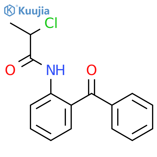 N-(2-Benzoylphenyl)-2-chloropropanamide structure