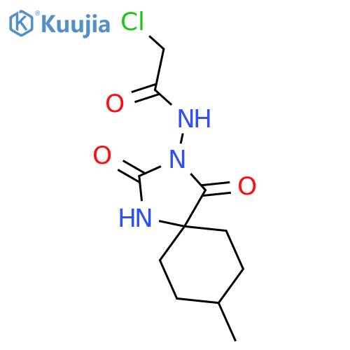 2-Chloro-n-{8-methyl-2,4-dioxo-1,3-diazaspiro4.5decan-3-yl}acetamide structure