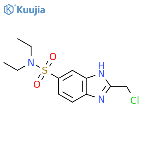 2-(Chloromethyl)-N,N-diethyl-1H-1,3-benzodiazole-6-sulfonamide structure